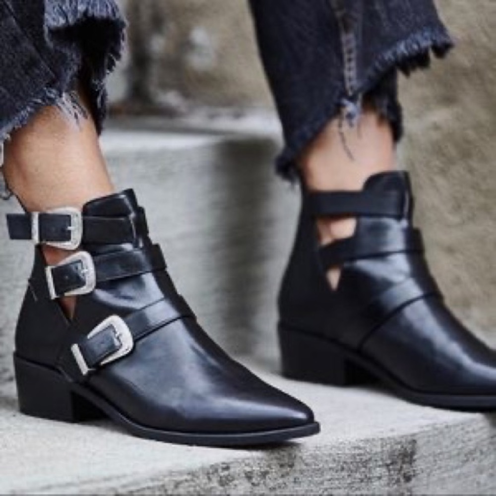 Madden Girl Cecily Western Buckle Ankle Boot